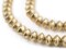 The Bead Chest Ethiopian Brass Saucer Beads, Large Hollow Handmade Bicone Lightweight Crafts Supplies for Jewelry Making (8mm)
